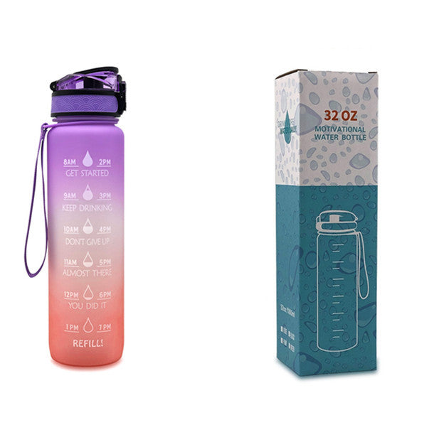 1L Tritan Water Bottle With Time Marker Bounce