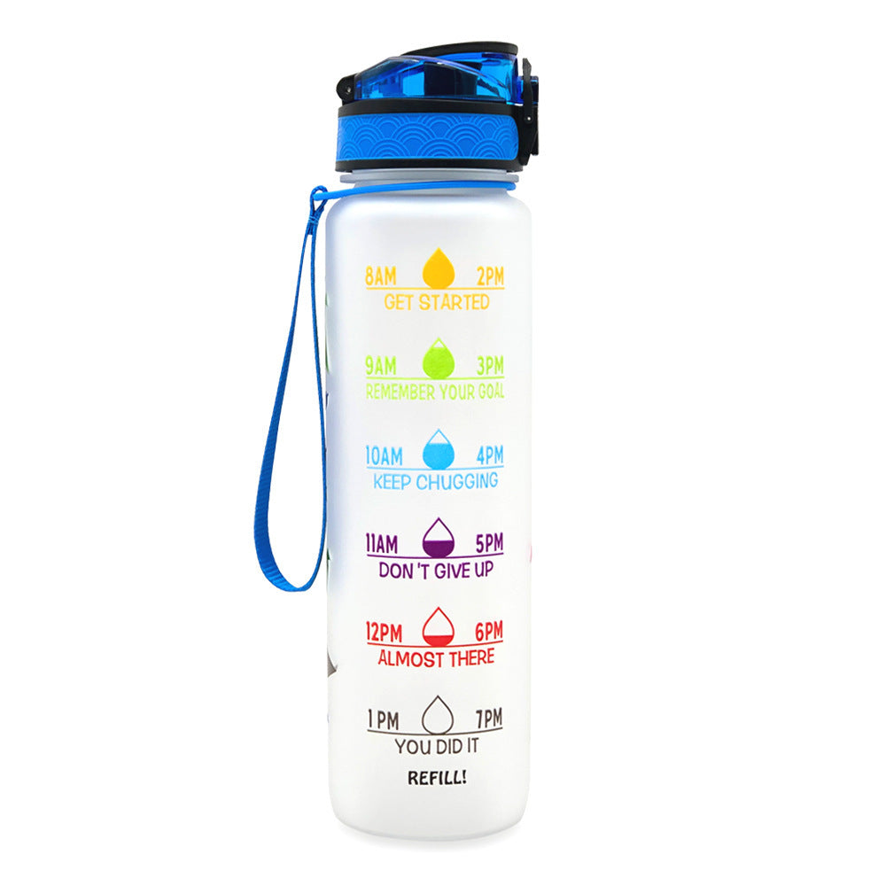 1L Tritan Water Bottle With Time Marker Bounce