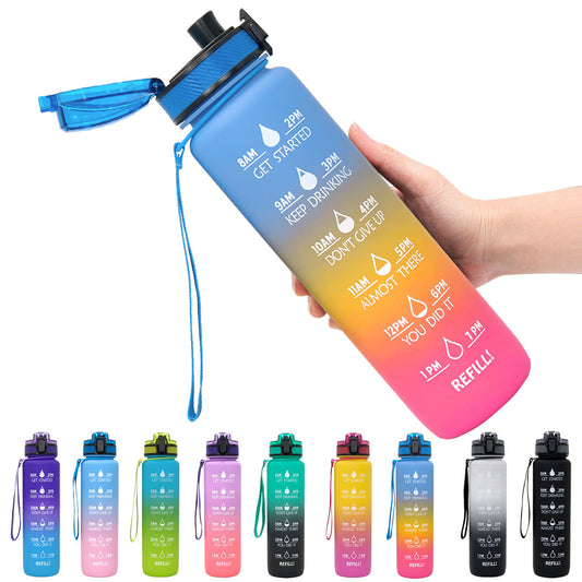 1L Tritan Water Bottle With Time Marker Bounce