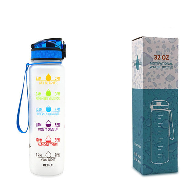 1L Tritan Water Bottle With Time Marker Bounce