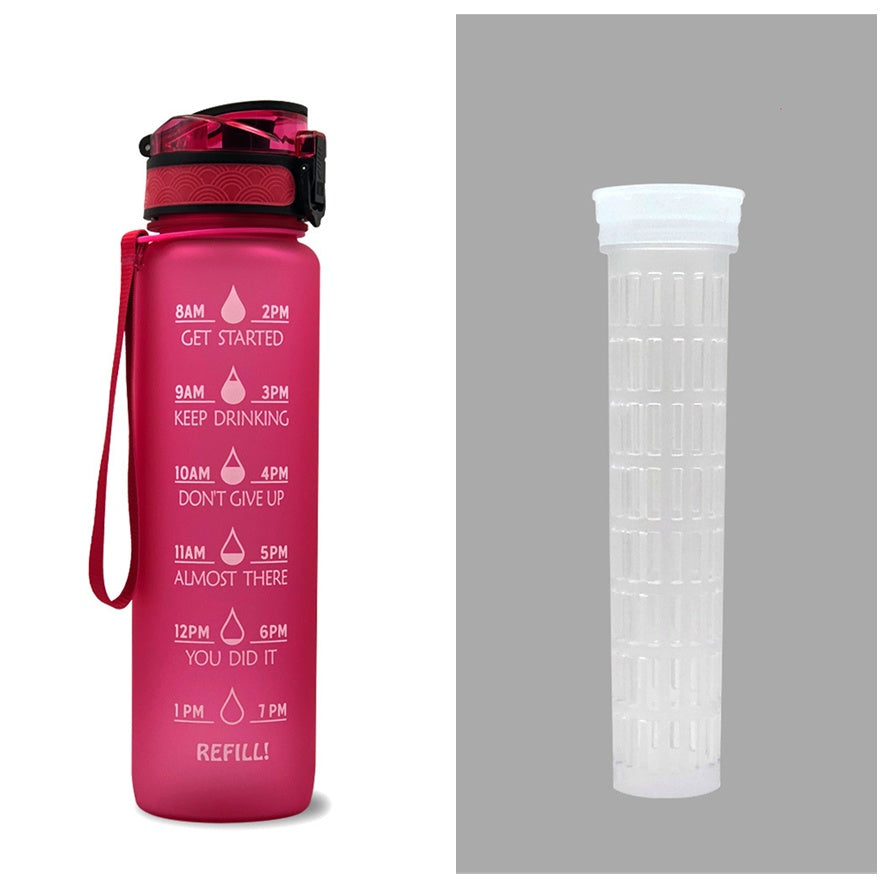 1L Tritan Water Bottle With Time Marker Bounce